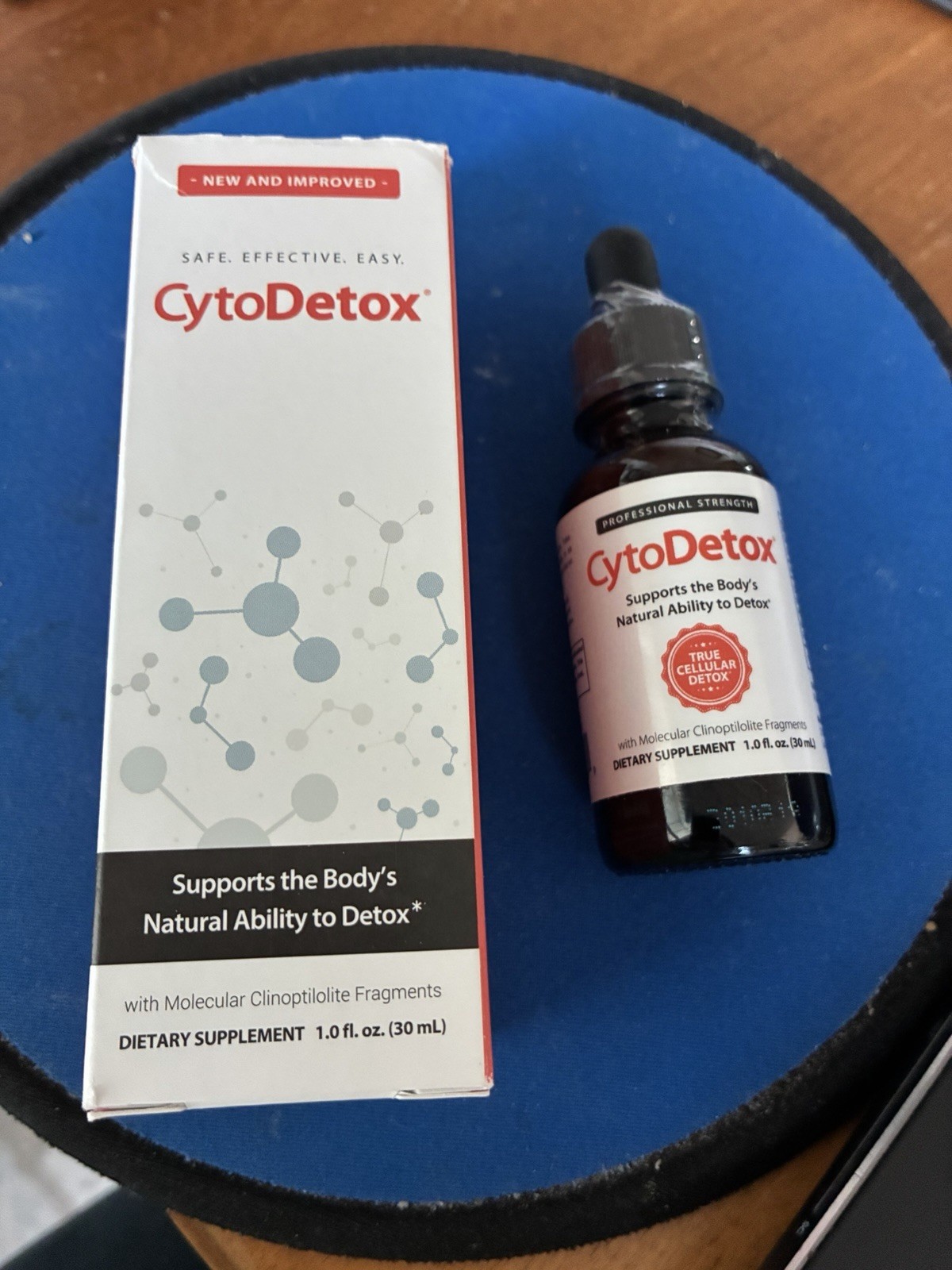 CytoDetox True Cellular Formulas 1 fl oz Detox Supplement NEW IN OPEN BOX- NIB