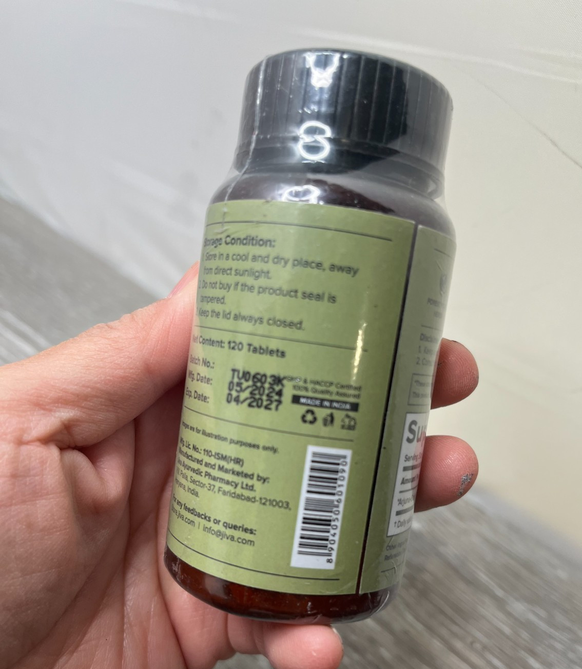 Jiva Ayurveda Arjuna Vata+Kapha Balance Healthy Heart 120 Tablets Exp 4/27