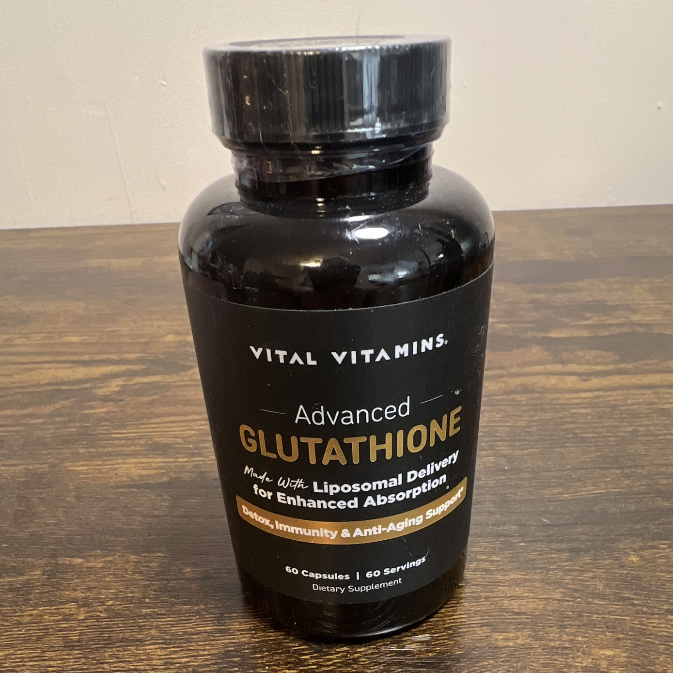 Vital Vitamins Advanced Glutathione Liposomal Delivery 500mg 60 Caps Exp 04/2028