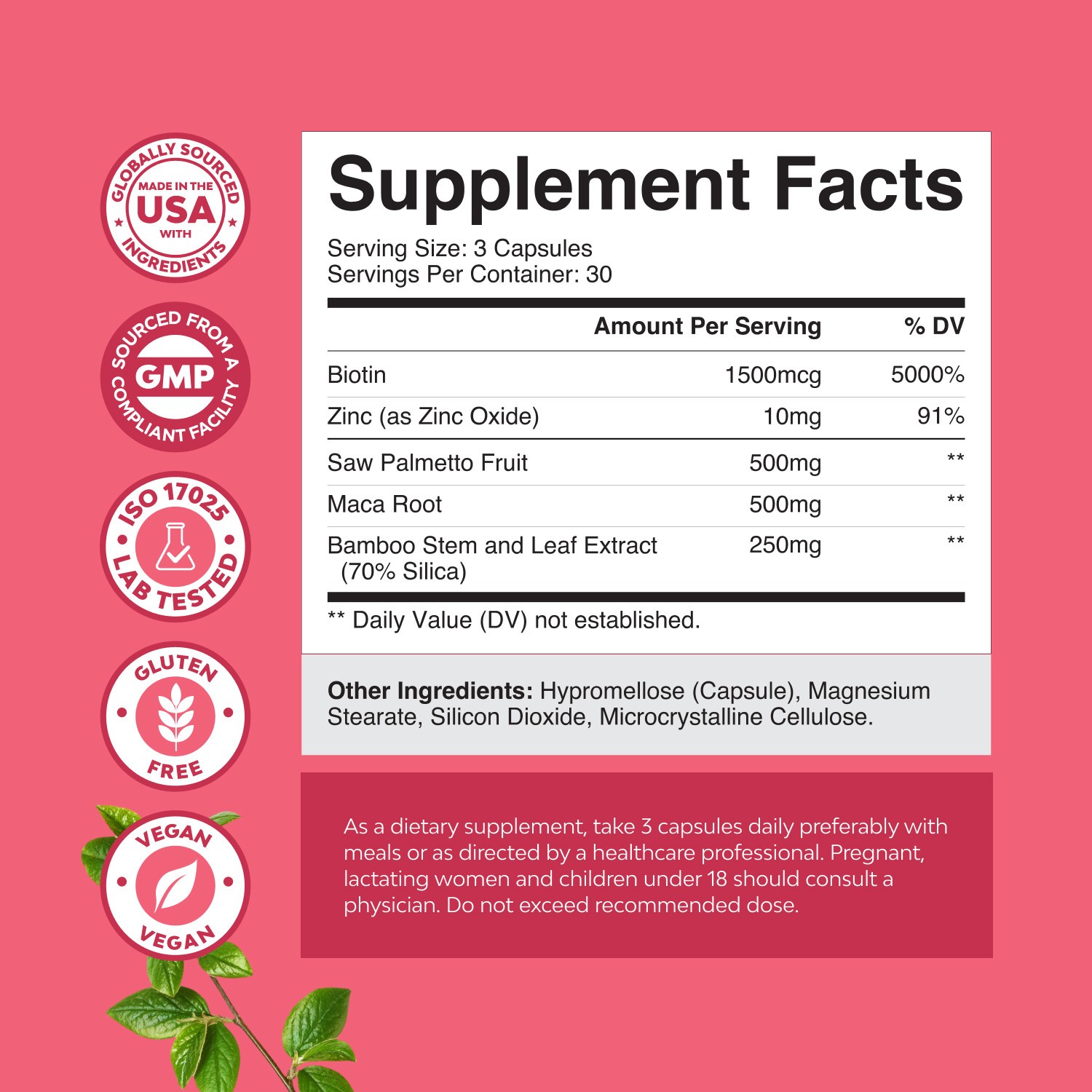 Extra Strength Saw Palmetto for Women – DHT Blocker Thickening Hair Vitamins