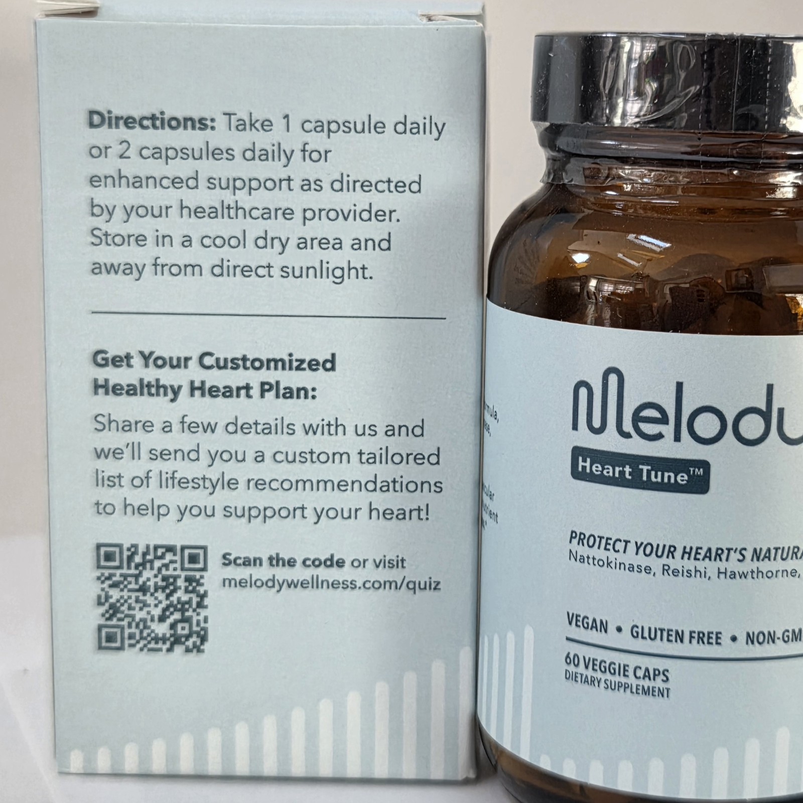 Melody Heart Tune 4-in-1 Blood Pressure Support Supplements Nattokinase Capsules