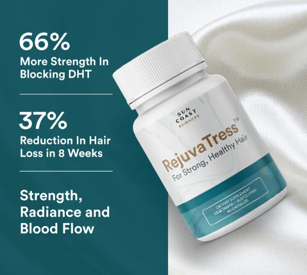 Sun Coast Sciences RejuvaTress For Thinning, Shedding, Weak Hair,60 caps,10/2027