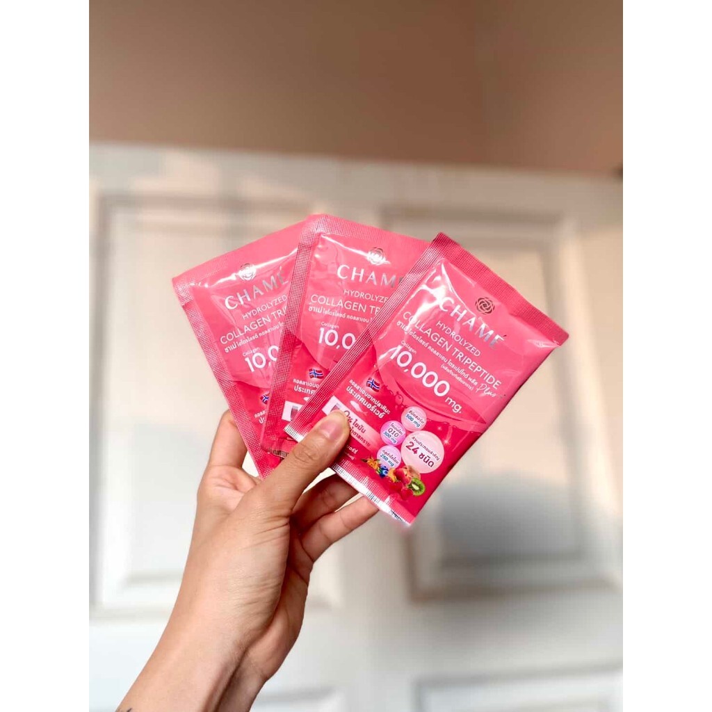 3x CHAME Hydrolyzed Collagen Trıpeptıde Plus 10000mg Anti Aging Whitening Skin