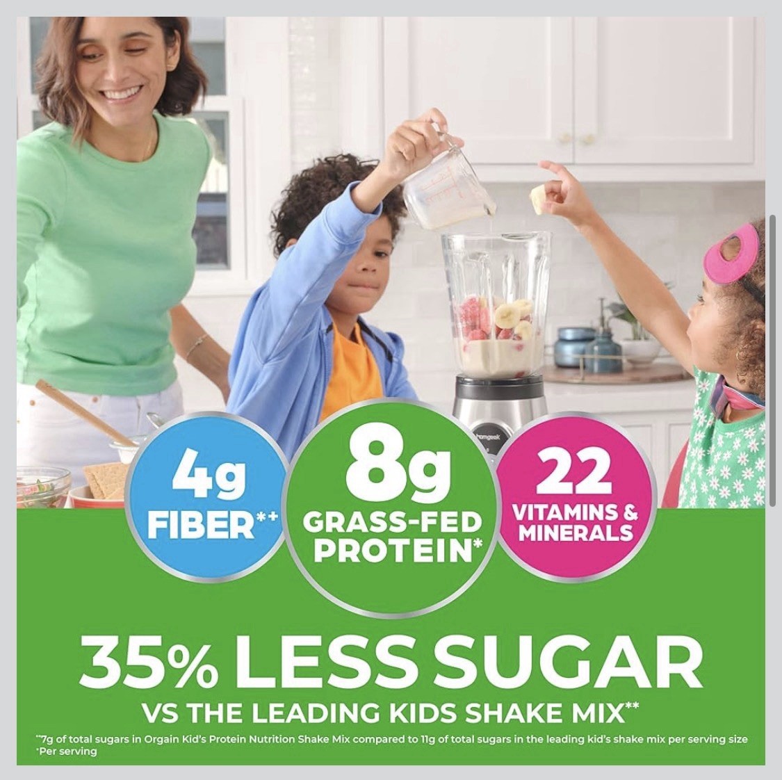 4x SEALED Orgain Kids Protein Powder Nutrition Shake Mix Vanilla Bean Ice Cream
