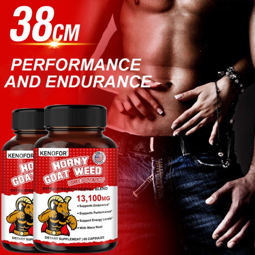 Horny Goat Weed Complex | 13,100 mg | 60 Capsules | Vegetarian | by KENOFOR