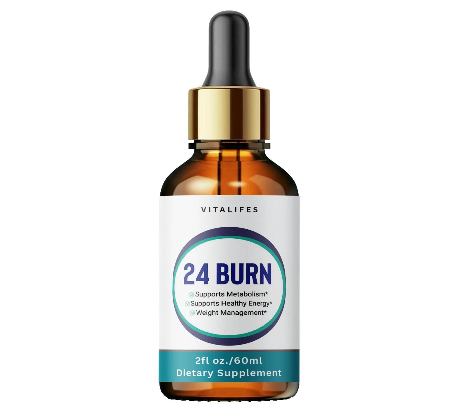 (2 Pack) 24 Burn Drops Advanced Health & Fitness Supplement 24Burn Fat Loss