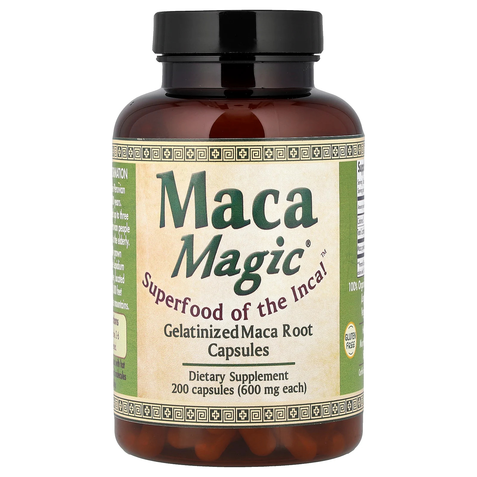 Gelatinized Maca Root, 600 mg, 200 Capsules