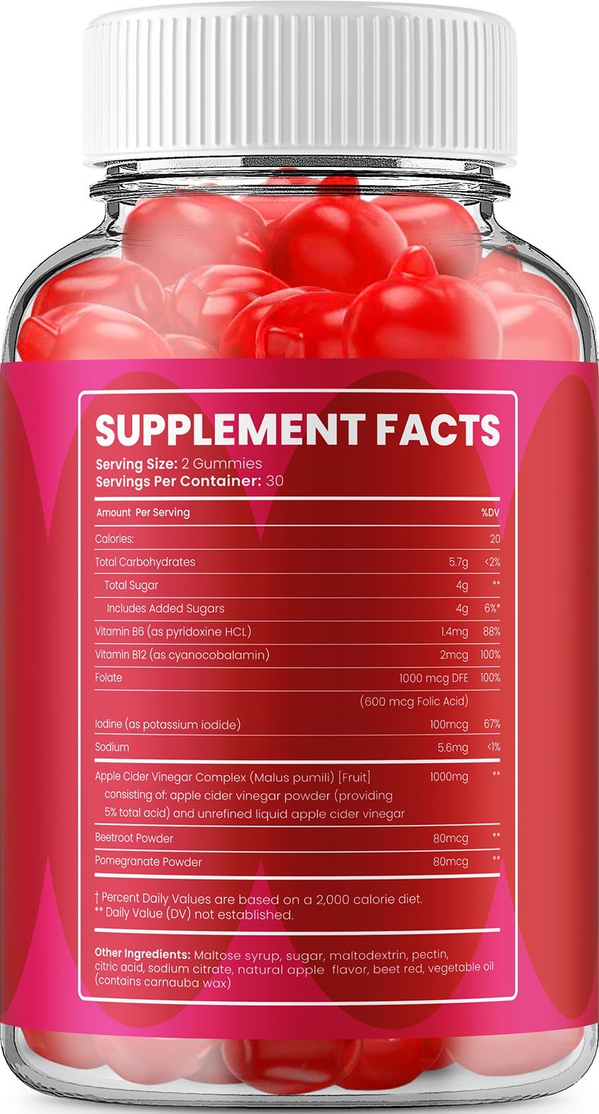 (2 Pack) Jellythin ACV Gummy – Natural Ingredients for Overall Wellness Support
