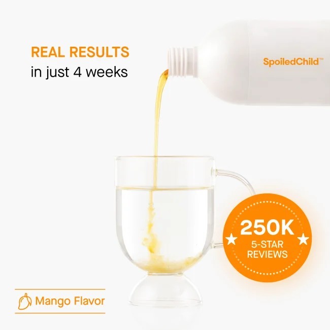 SpoiledChild E27 Extra Strength Liquid Collagen Mango 15.2 fl oz (450 ml)