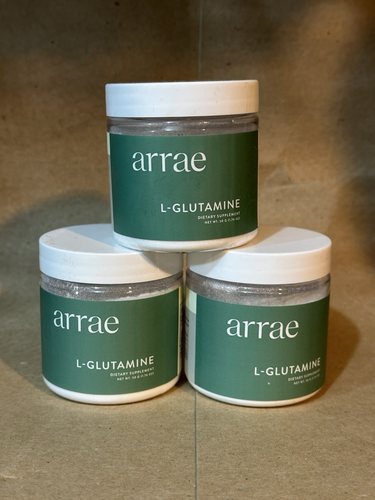 3x Arrae L-Glutamine Dietary Supplement 50g – Brand New!! Sealed!!