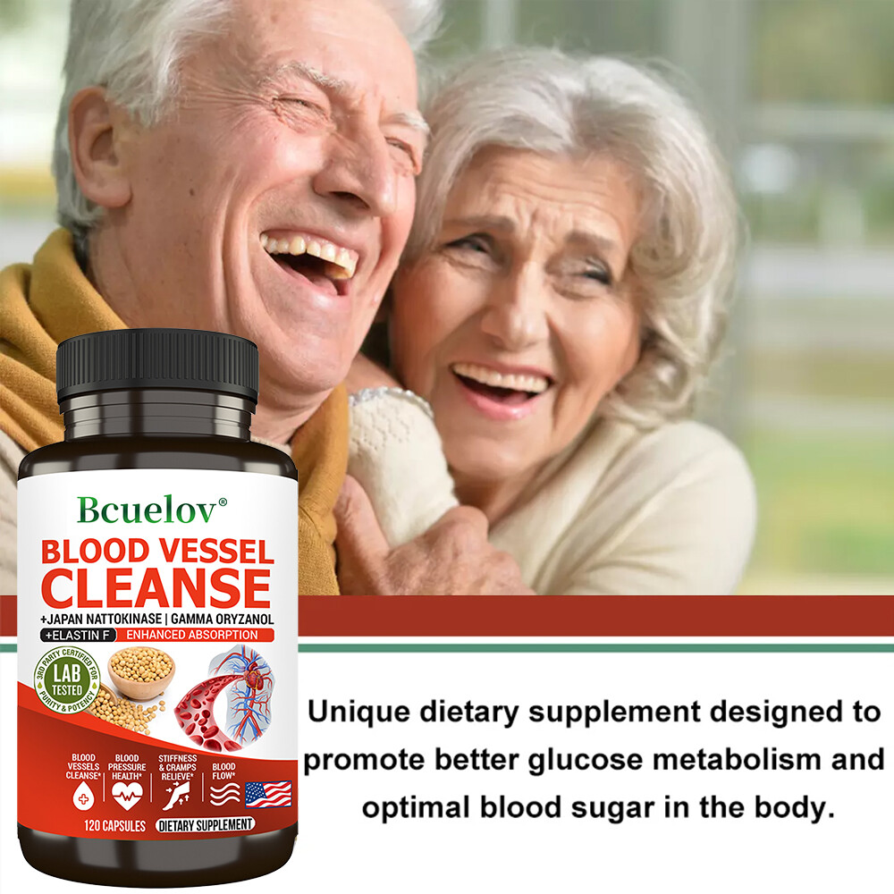 BLOOD VESSEL CLEANSE+JAPAN NATTOKINASE IGAMMA ORYZANOL-BLOOD VESSELS CLEANSE
