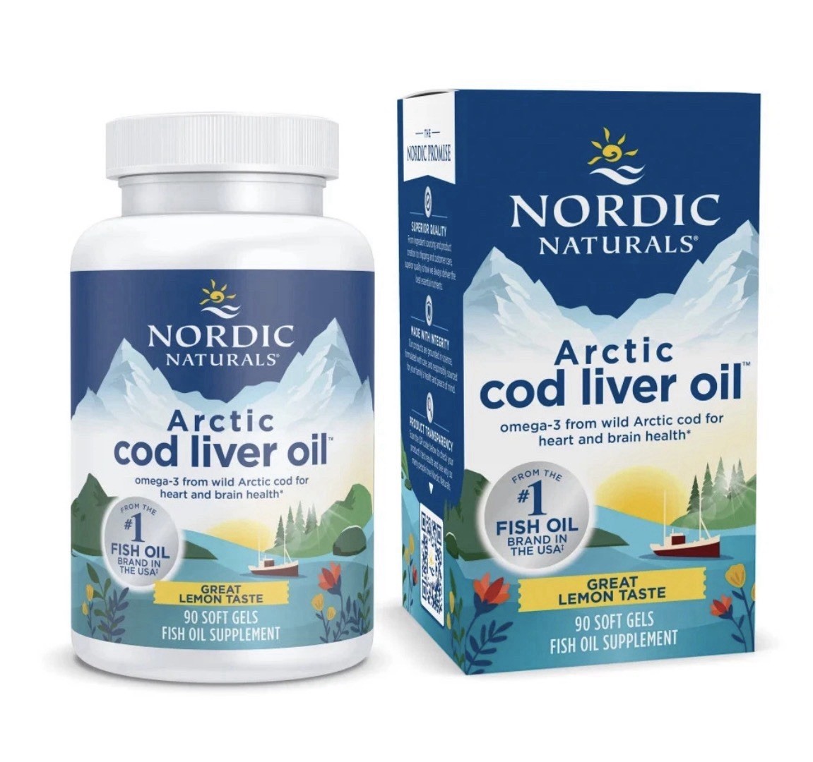 Nordic Naturals Arctic CLO – All Natural Cod Liver Oil Soft Gels, Lemon, 90 Ct