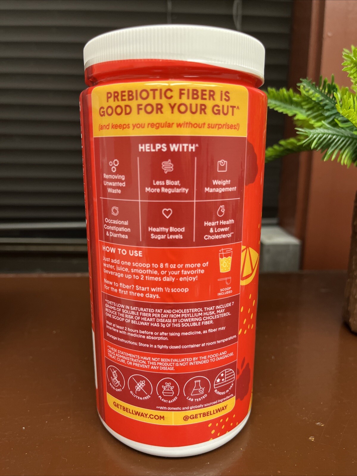 Bellway Raspberry Lemon Super Fiber + Fruit 8.3 Oz – EXP 09/2025 or 03/2026