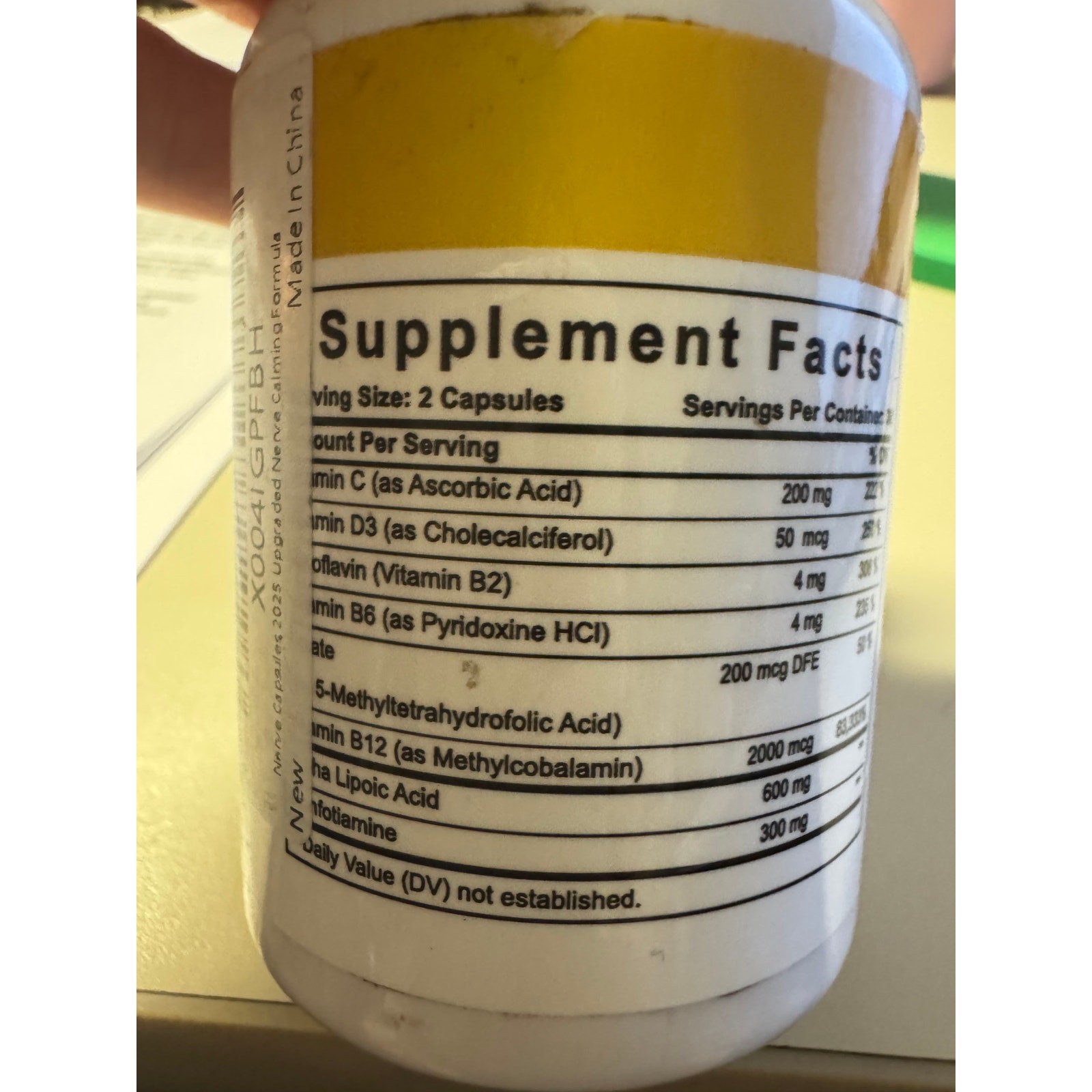 CalmPro5 Calm Pro 5 Nerve Support Pills Calming Supplement Exp 12/2026