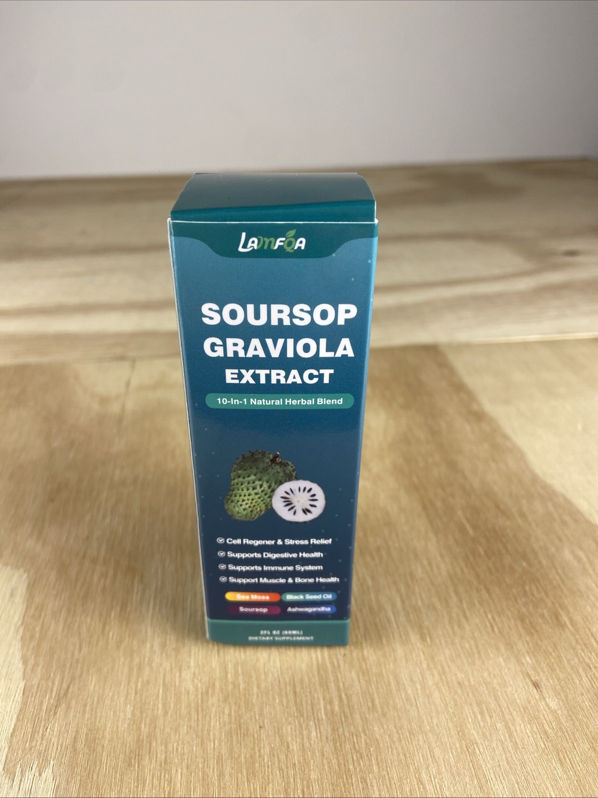 Lamfoa Soursop Graviola Extract Liquid Supplement 60ml Sea Moss Black Seed Oil