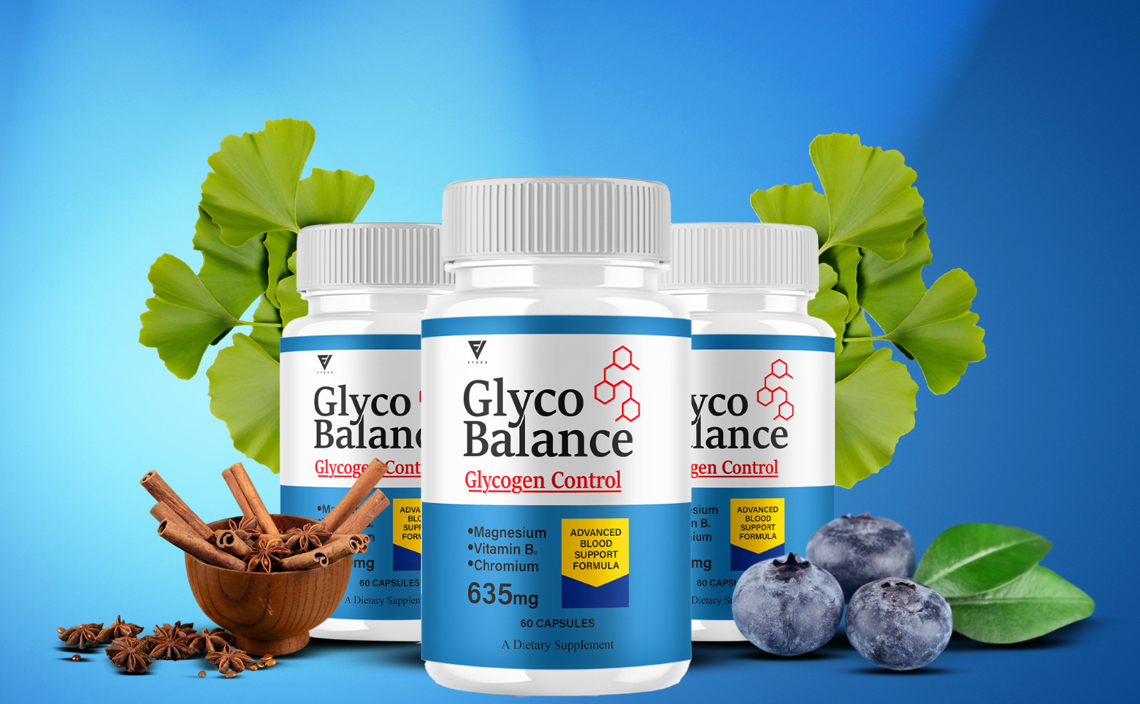 (3 Pack) Glyco Balance Pills, GlycoBalance Max Glycogen Support (180 Capsules)