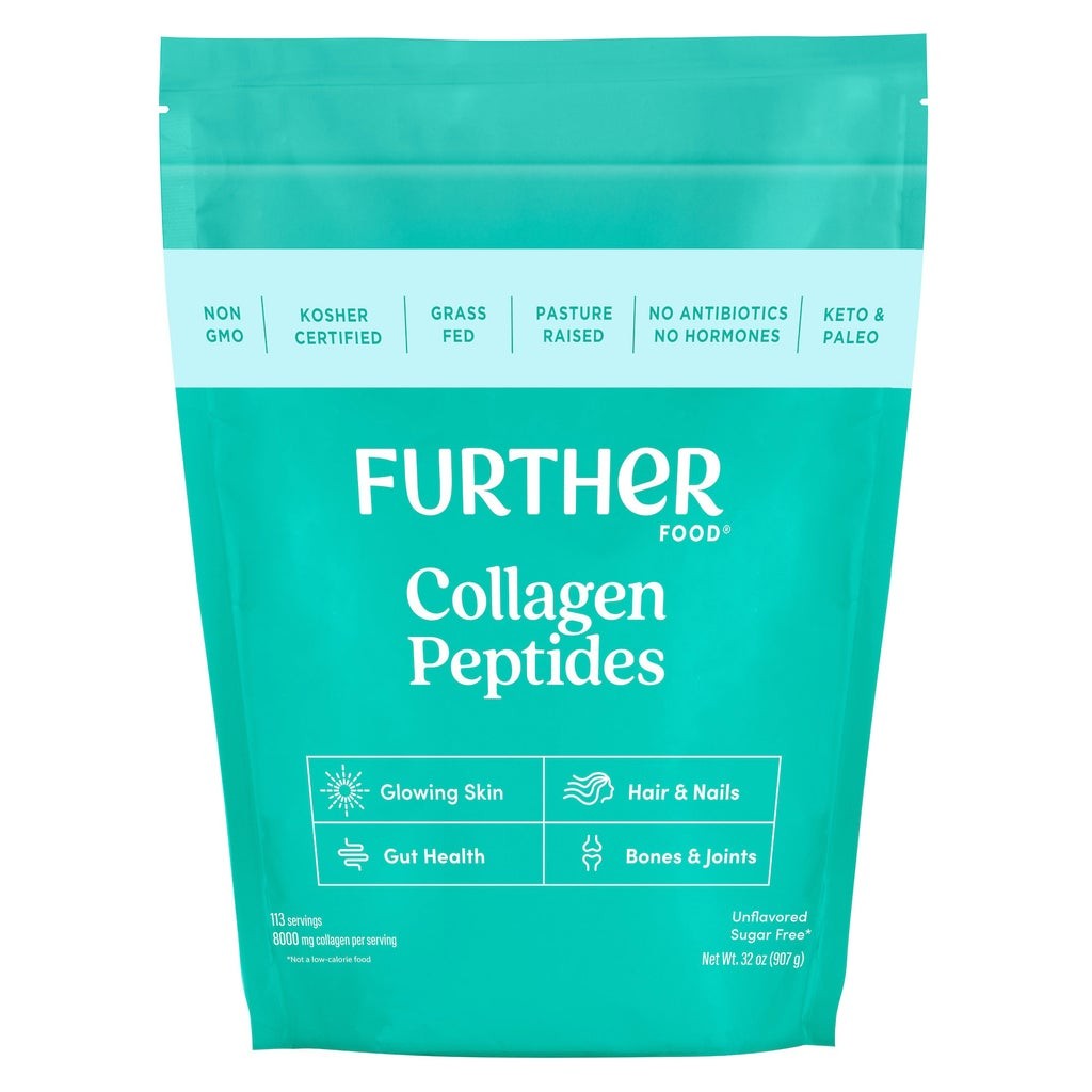 Further Food Grass Fed Collagen Peptides Powder 32 oz 113 Servings EXP-08/27