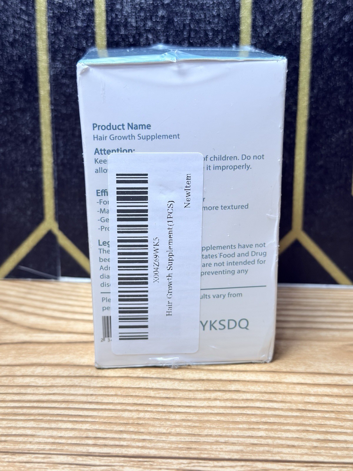 YKSDQ Hair Growth Supplement 120 Capsules Hair Skin & Nails Vitamins New