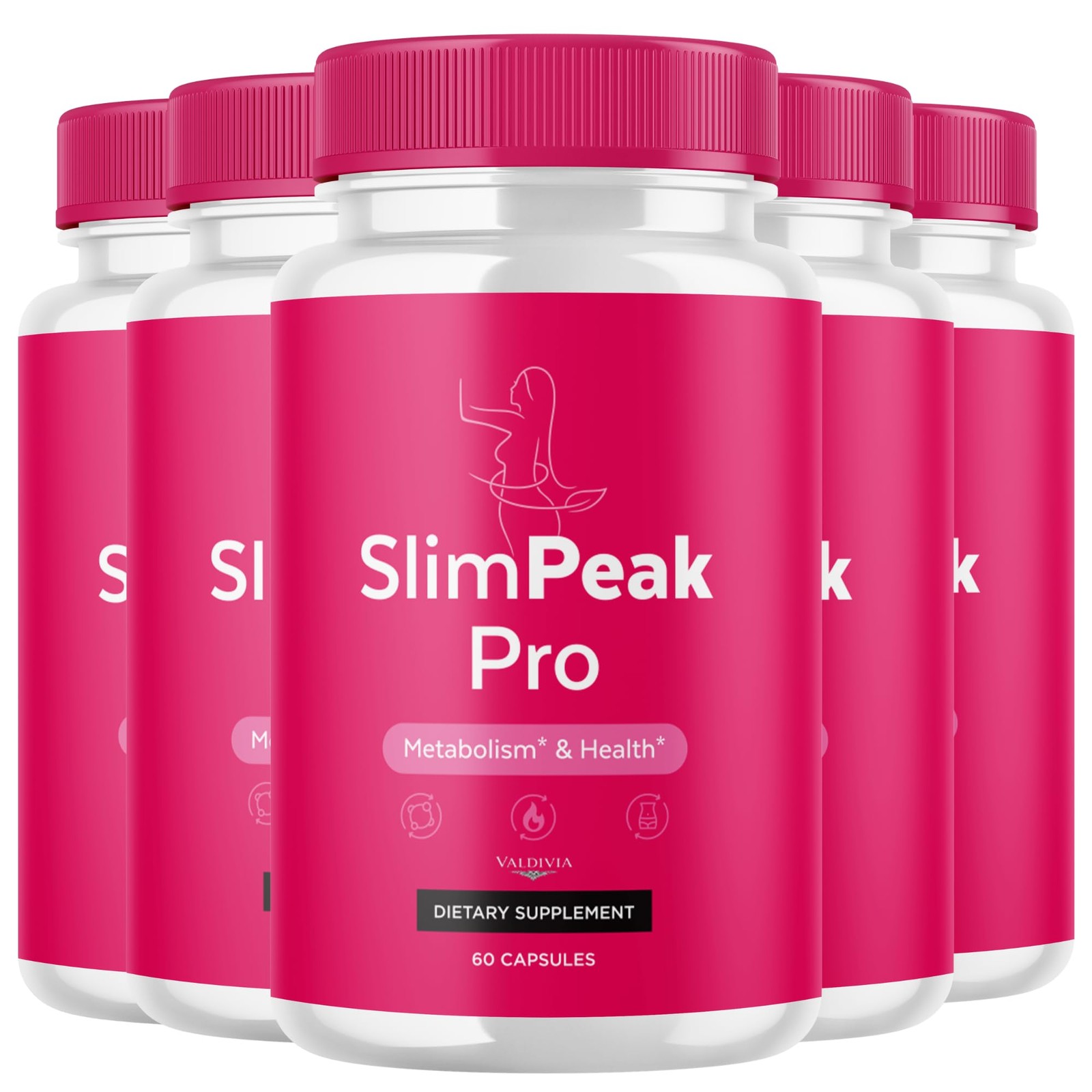 Valdivia (5 Pack) SlimPeak Pro 300 Capsules 5 Pack Daily Wellness Supplement