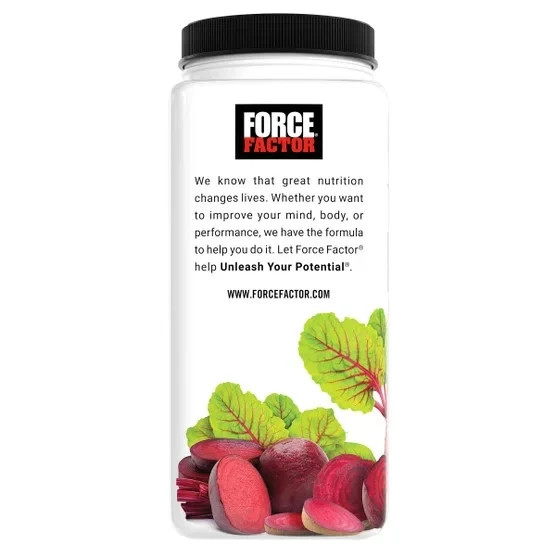 Force Factor Total Beets Blood Pressure Support Chews Açaí Berry 60, Non-GMO