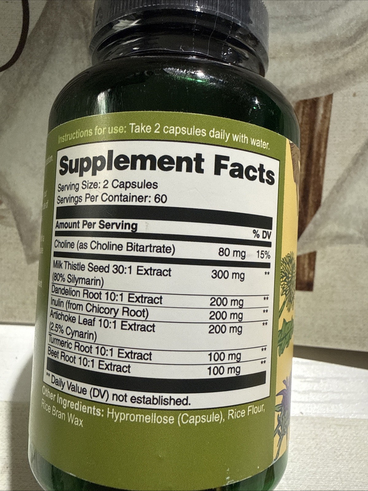 Vegavero Liver Support With Milk Thistle – 120 Caps Exp 12/27