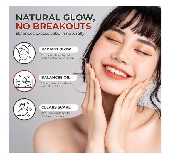 Acne Cleanse Capsules.Organic Vitex Angus Extract, Niacinamide, Biotin for Teens
