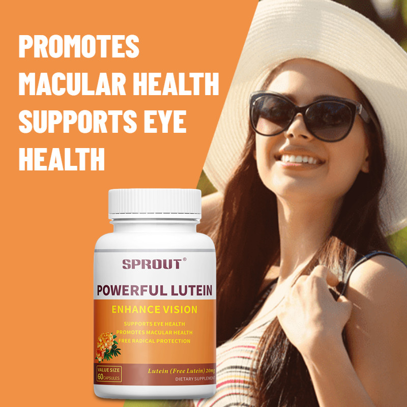 SPROUT Powerful Lutein 20 mg 60 Capsules Supports Eye Health