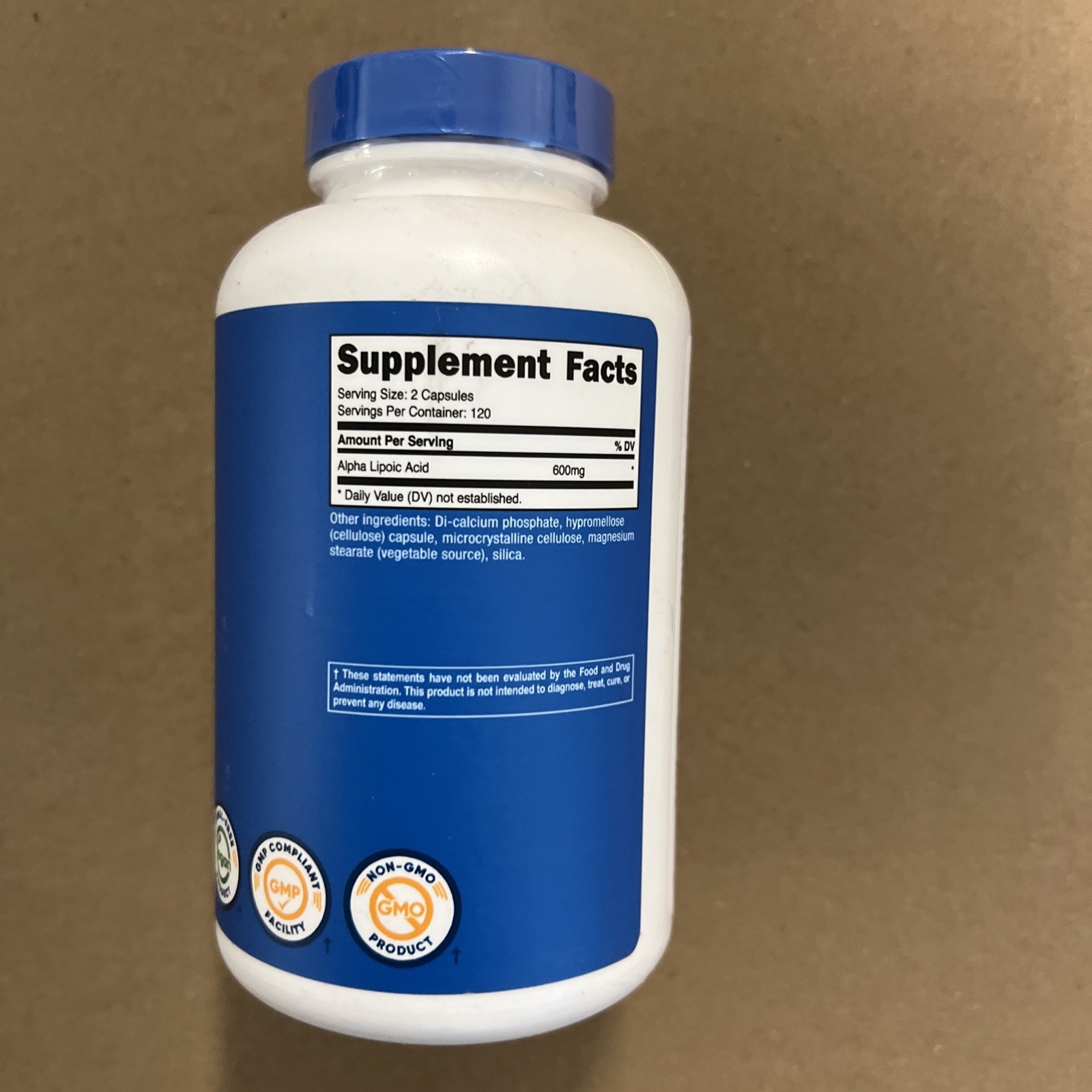 Nutricost Alpha Lipoic Acid – 600mg Per Serving – 240 Capsules Exp:01/2027