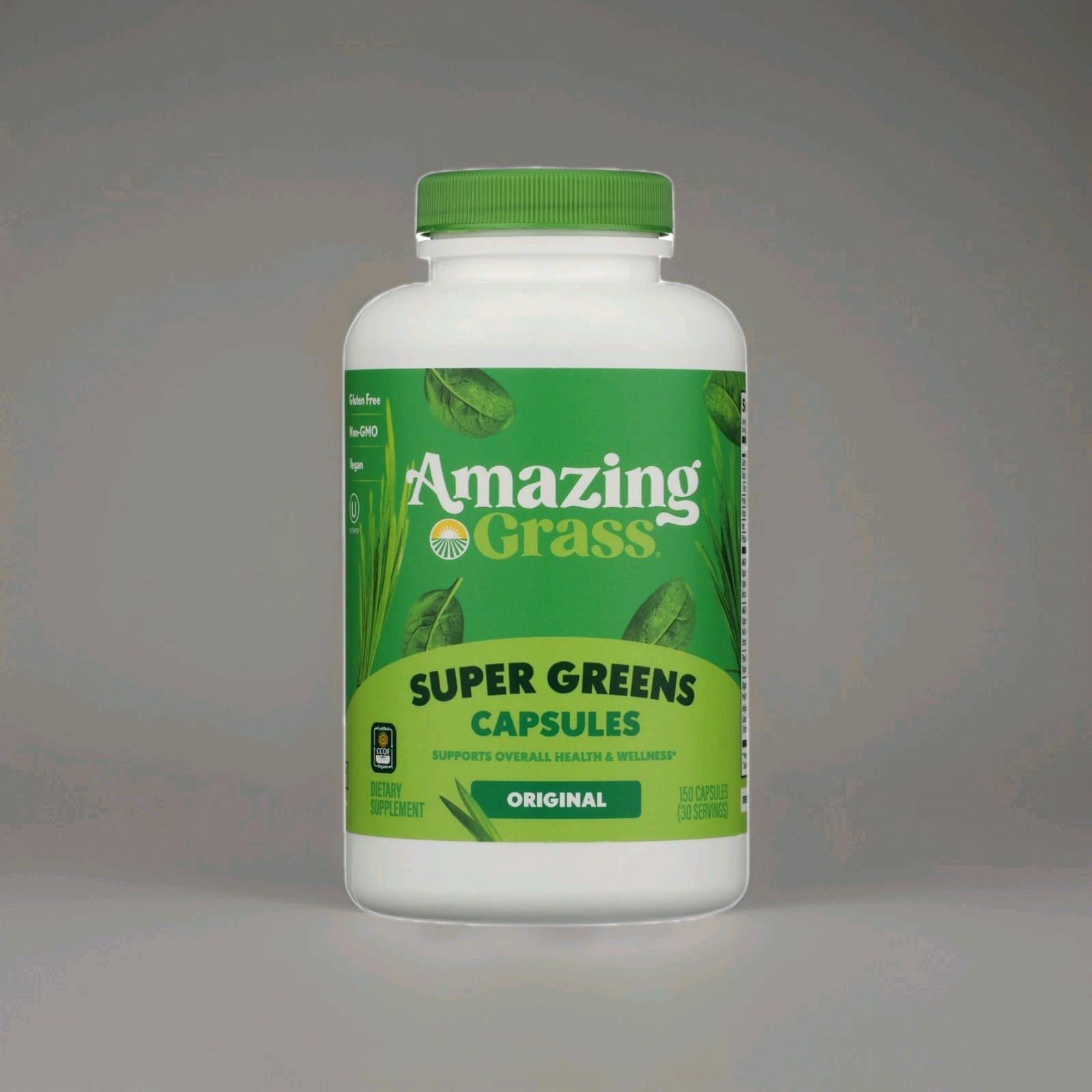 Amazing Grass Super Greens Capsules 150 Count Green Superfood Supplement