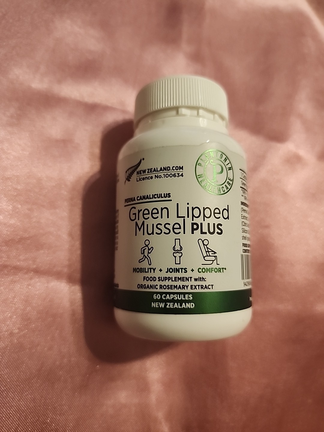 Green Lipped Mussel Plus Perna Canaliculus 60 Caps 760mg New Zealand BB:04/2027