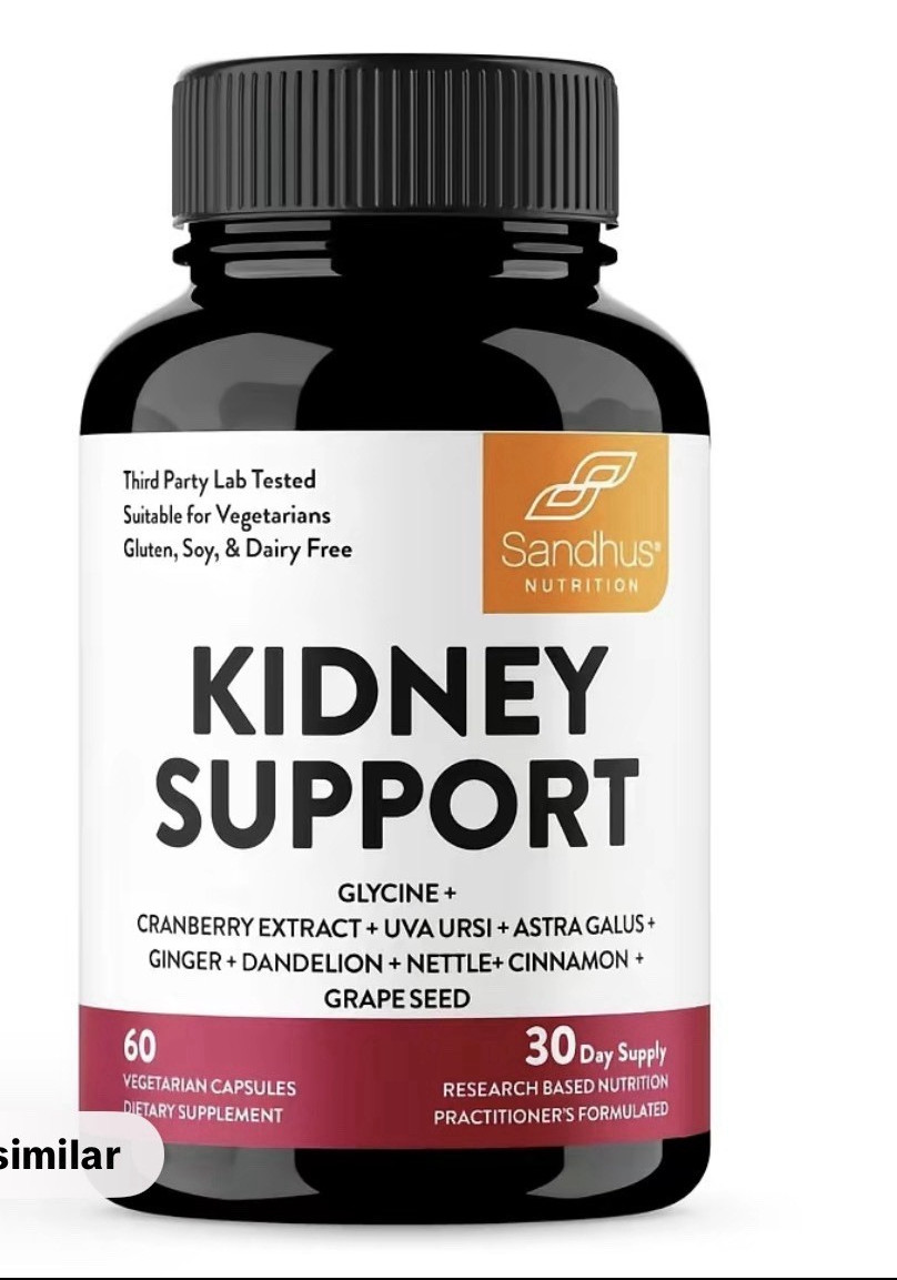 Sandhus Nutrition Kidney Support Glycine Cranberry 60 Capsules Vegetarian