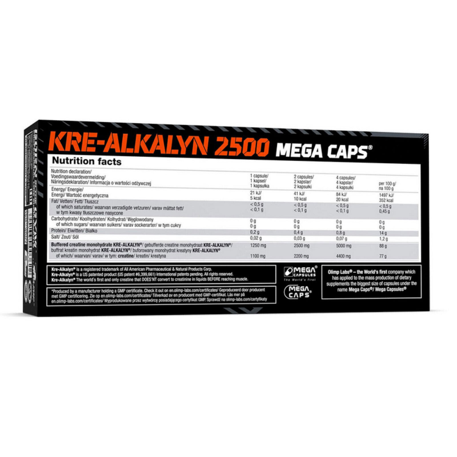 KRE-ALKALYN Mega Caps – 120-240 Caps – Muscle Power Regeneration Muscle Volume
