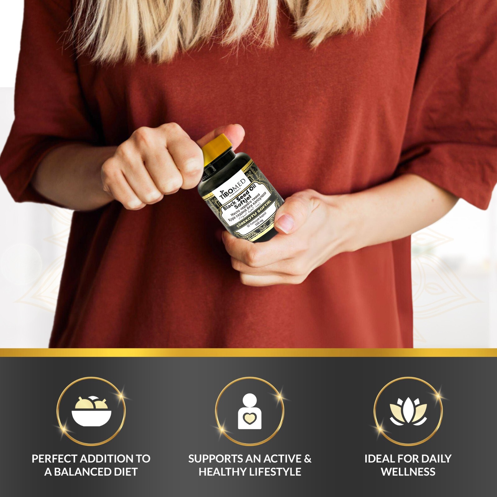 Halal Black Seed Oil 100% Pure Natural Cold Pressed Cumin Nigella Sativa Non GMO
