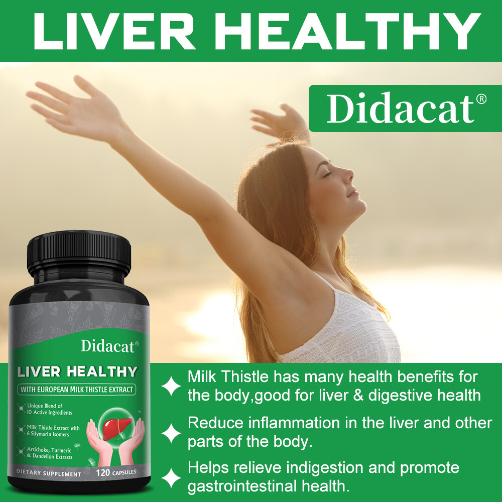 Liver Health Formula Milk Thistle Artichoke Dandelion Root Beetroot Detox