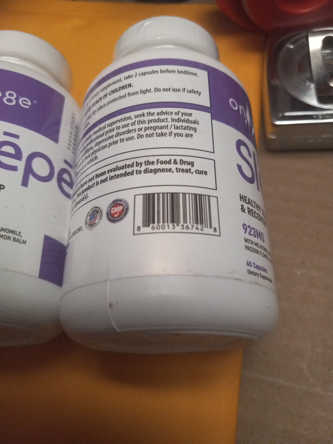 One8e Slepe Healthy Sleep & Recovery Dietary Supplement 180 Capsules Exp.07/2027