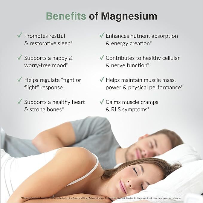 Organixx Magnesium Supplement Natural Magnesium Capsules for Sleep Support Mu…