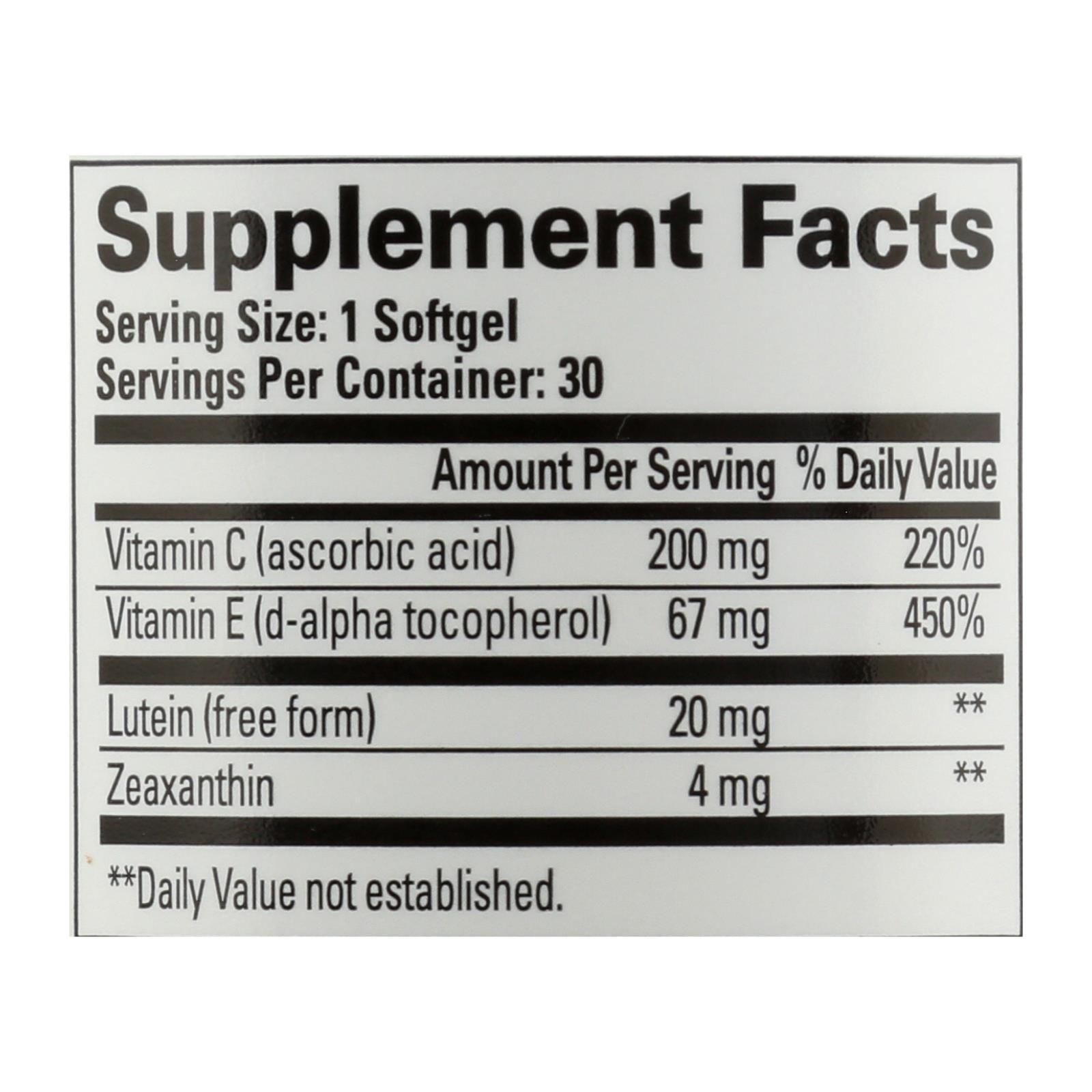 Quantum Research – See Lutein Eye Health – 1 Each – 30 Sgel