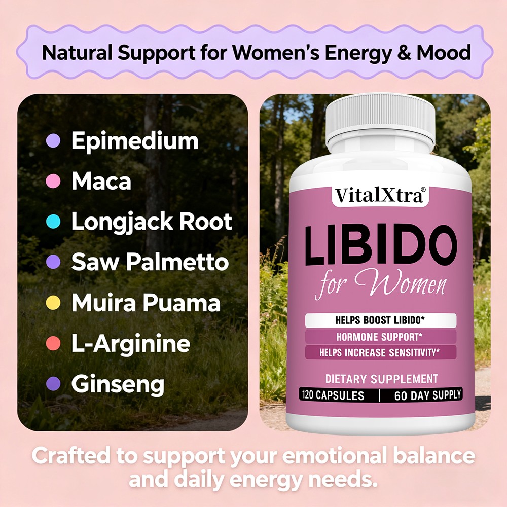 Libido For Women Supplement – With Epimedium Extract Boost Libido 120 Capsules