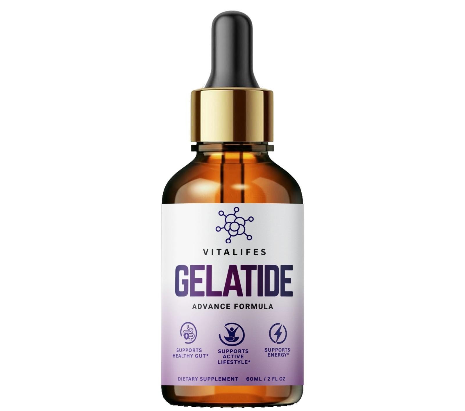Gelatide Drops Official Weight Fat Loss Formula, Advanced Metabolism (2 floz)
