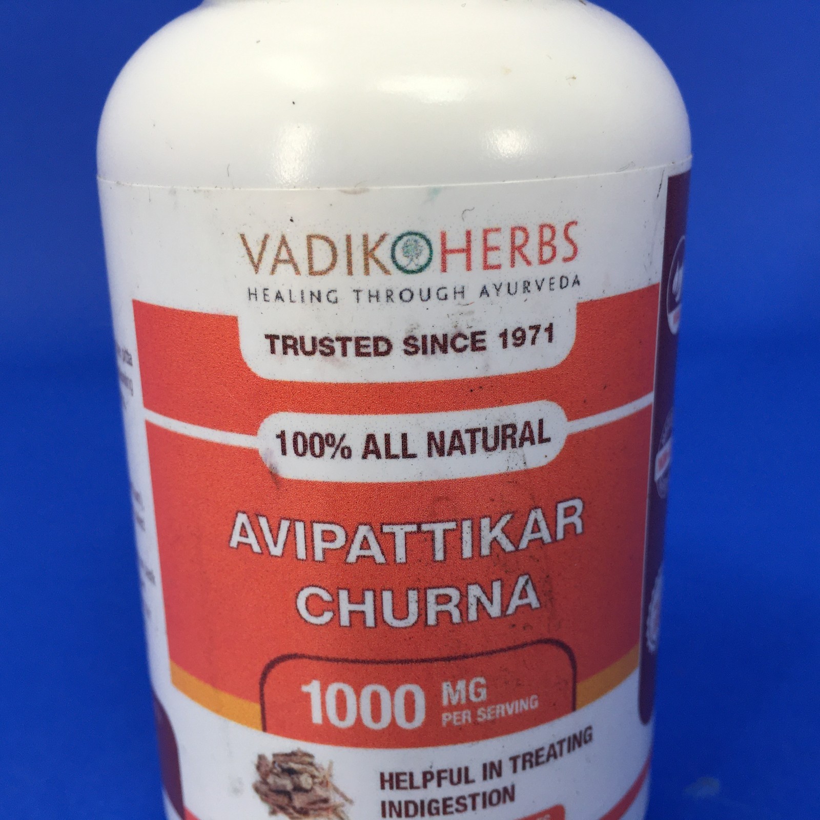 Vadikoherbs Avipattikar Churna 1000 MG 100 Capsules
