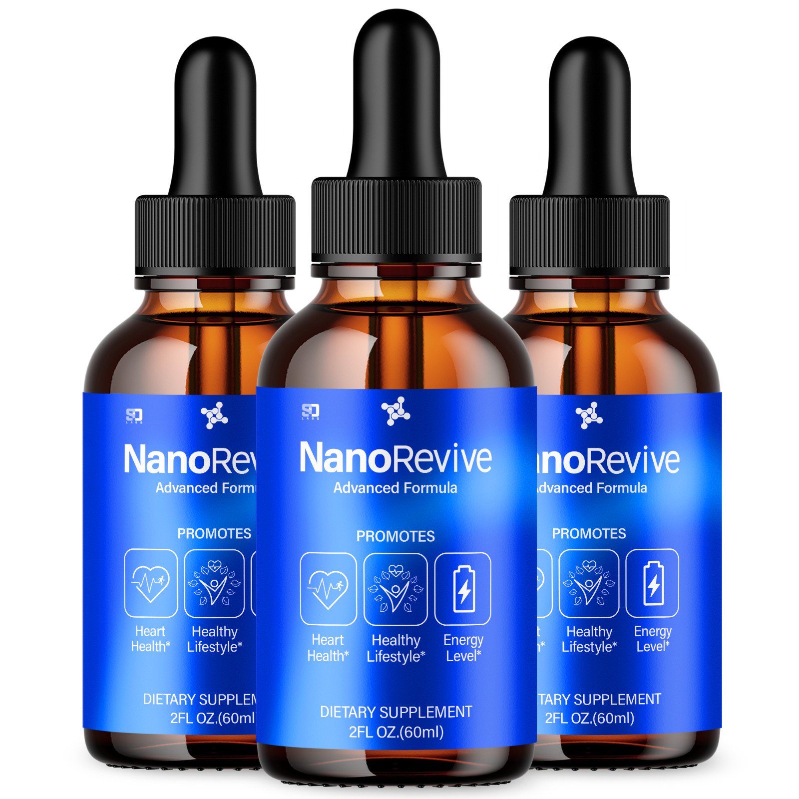 (3 Pack) Nano Revive Ear Drops – For Tinnitus Supports, Ear Relief & Comfort