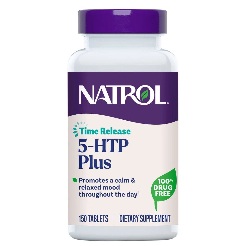 Natrol 5-HTP Plus Time Release 100mg 150 Tablets Vitamin B6 B12 EXP:08/2027