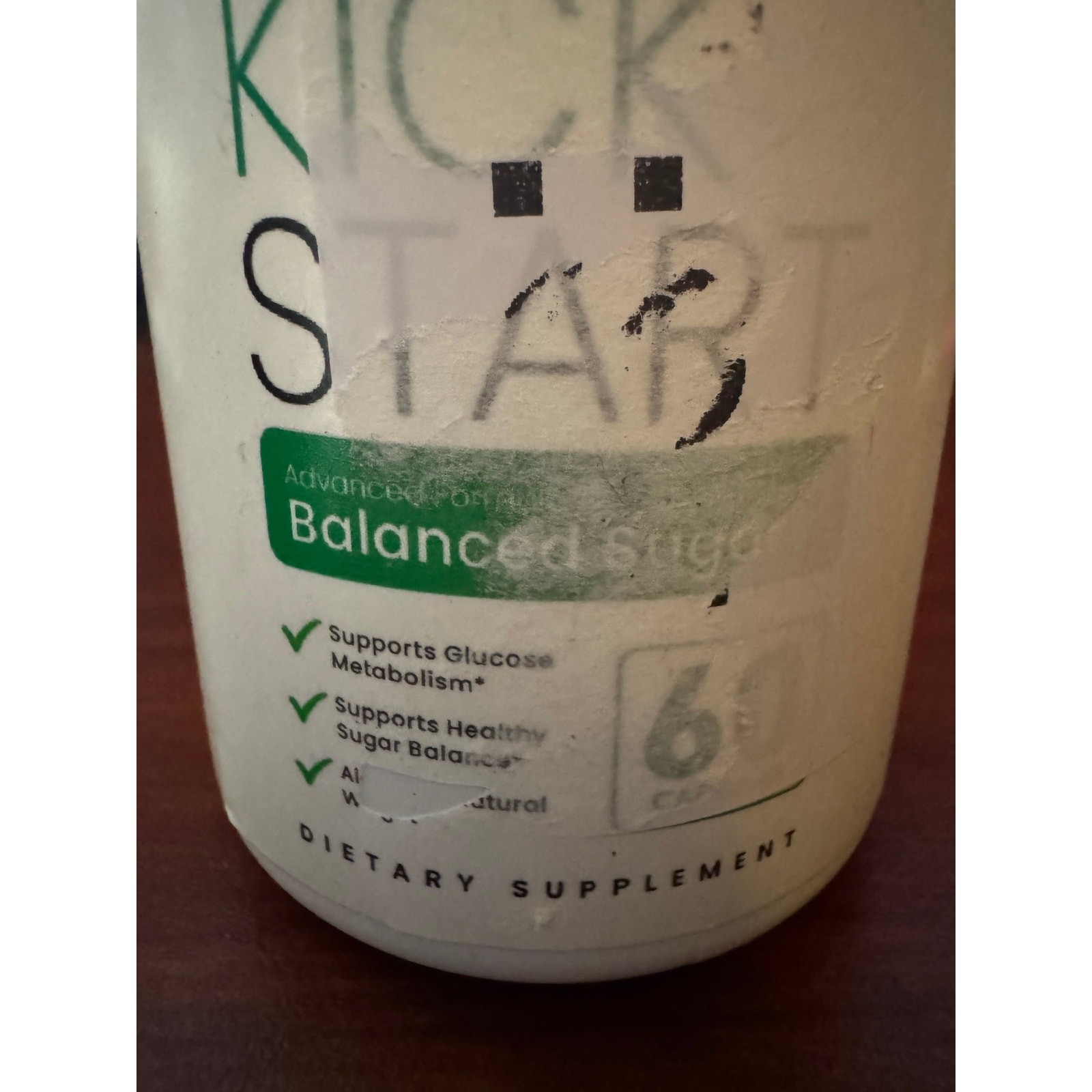 Kick Start Kickstart Balanced Sugar Dietary Supplement 60 Capsules Exp 04/27