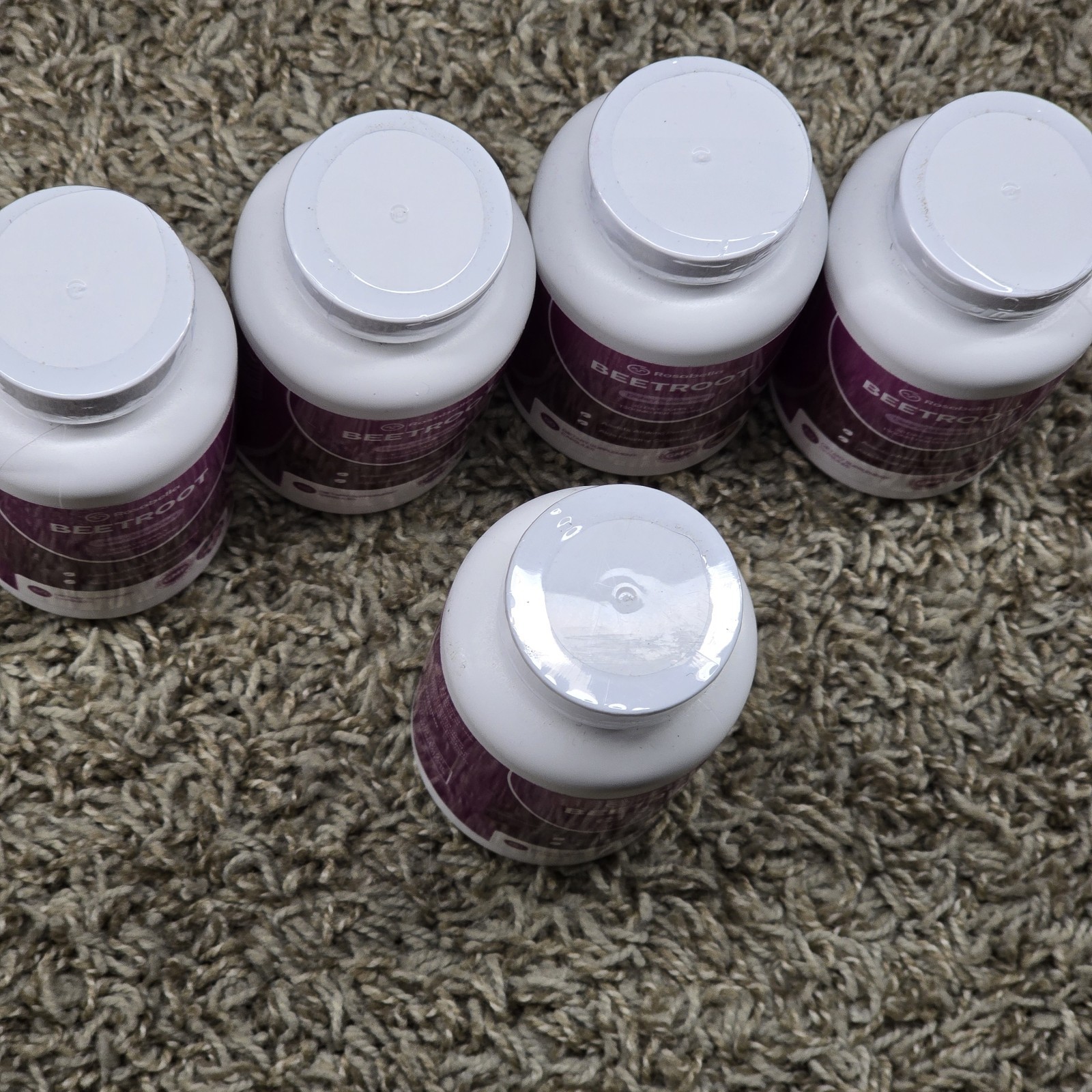 Rosabella Organic Beet Root Capsules Lot Of 5 Exp 2027-2028 Sealed New Beetroot