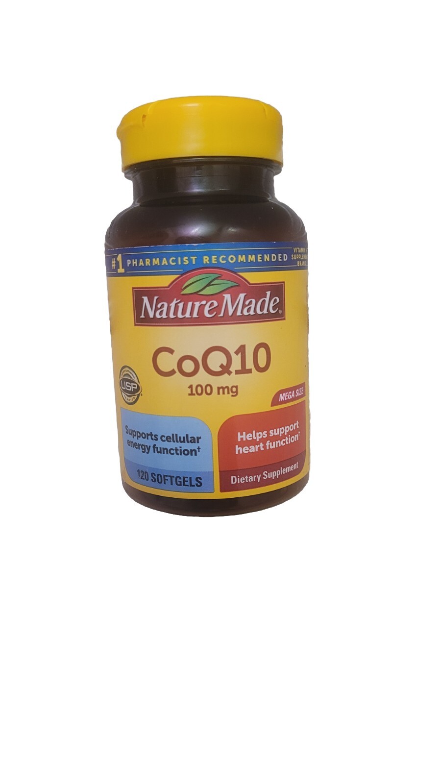 Nature Made CoQ10 ,100mg . Dietary Supplement – 120 Softgels EXP :04/2026