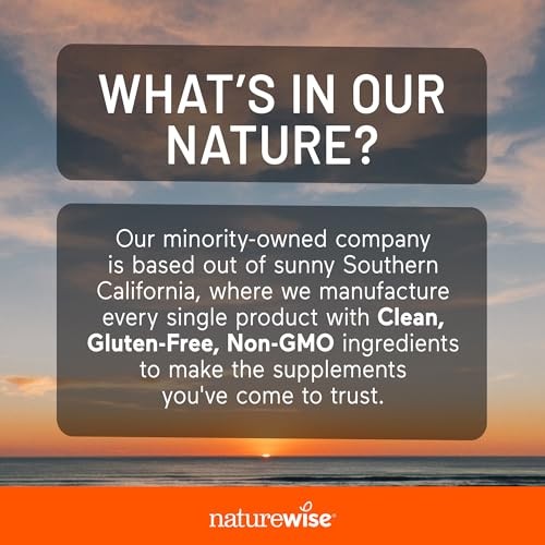 NatureWise Extra Strength Turmeric Curcumin 1000mg with 60 Count (Pack of 1)