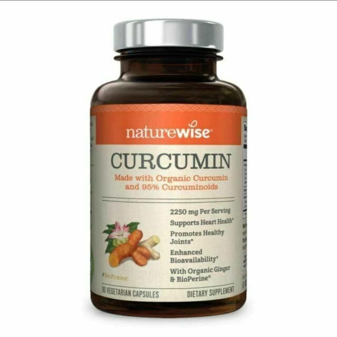 NatureWise, Organic Turmeric Curcumin, 180 Vegan Capsules 2