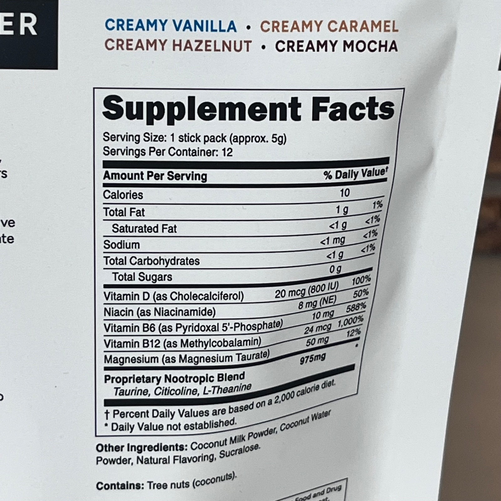 Kreva Coffee Enhancer with Nootropics & Vitamins Variety Pack Focus Energy 12pk