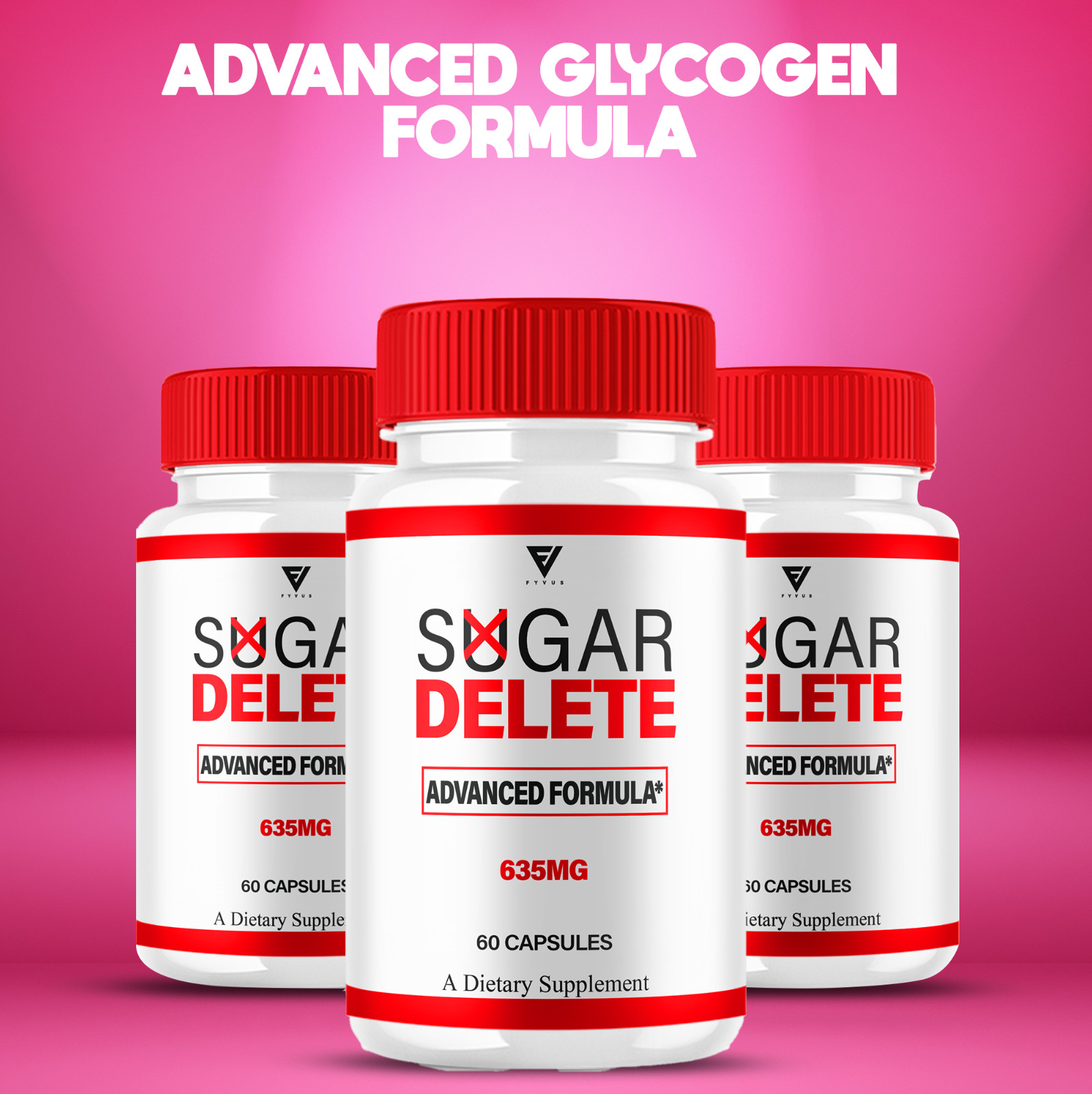 (3 Pack) Sugar Delete Glycogen Pills, SugarDelete Max Strength (180 Capsules)