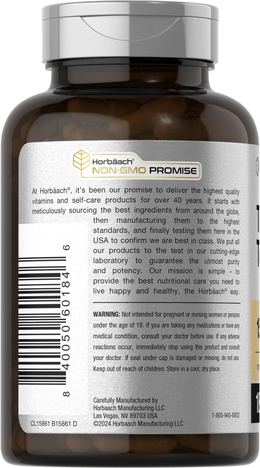 Tribulus Terrestris for Men 15,000mg | 180 Capsules | Gluten Free | by Horbaach